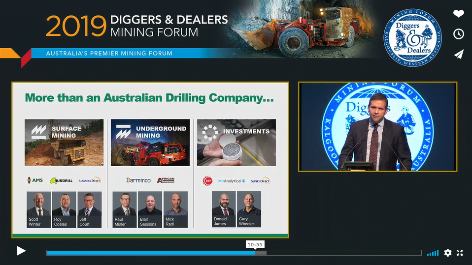 Group Managing Director Mark Norwell's presentation at Diggers and Dealers 2019 • Perenti 2019 Diggers Dealers Mining Forum