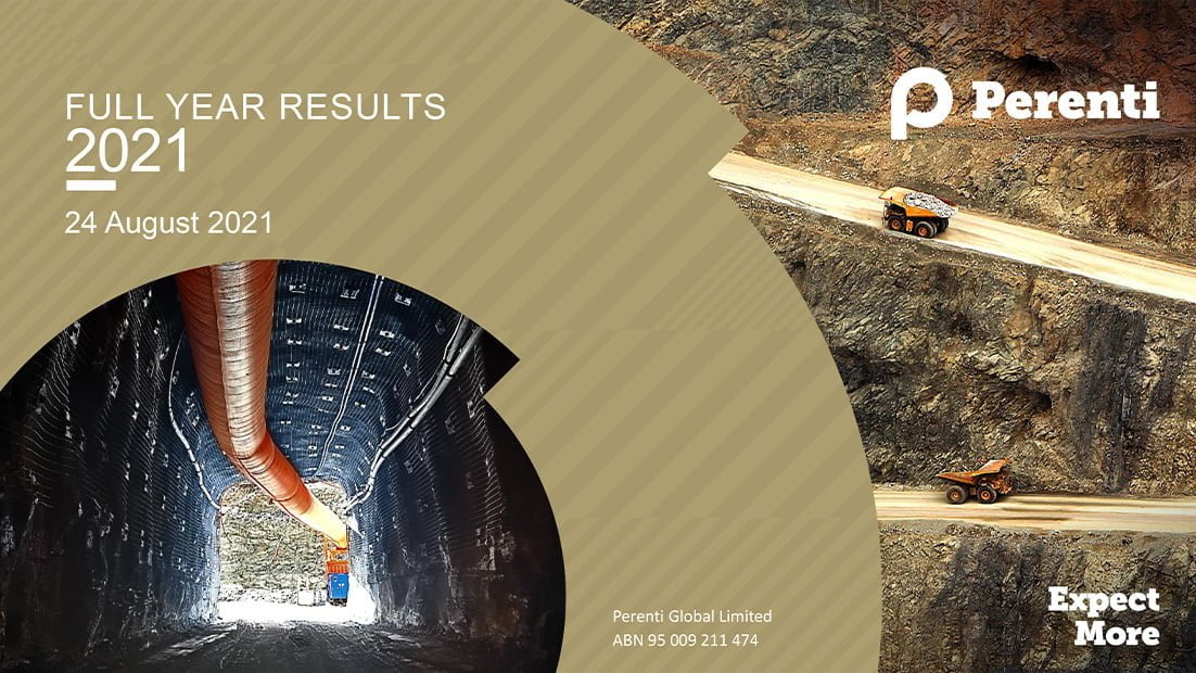 Perenti delivers solid FY2021 Results: proactively managing headwinds and positioning for growth • fy 2021