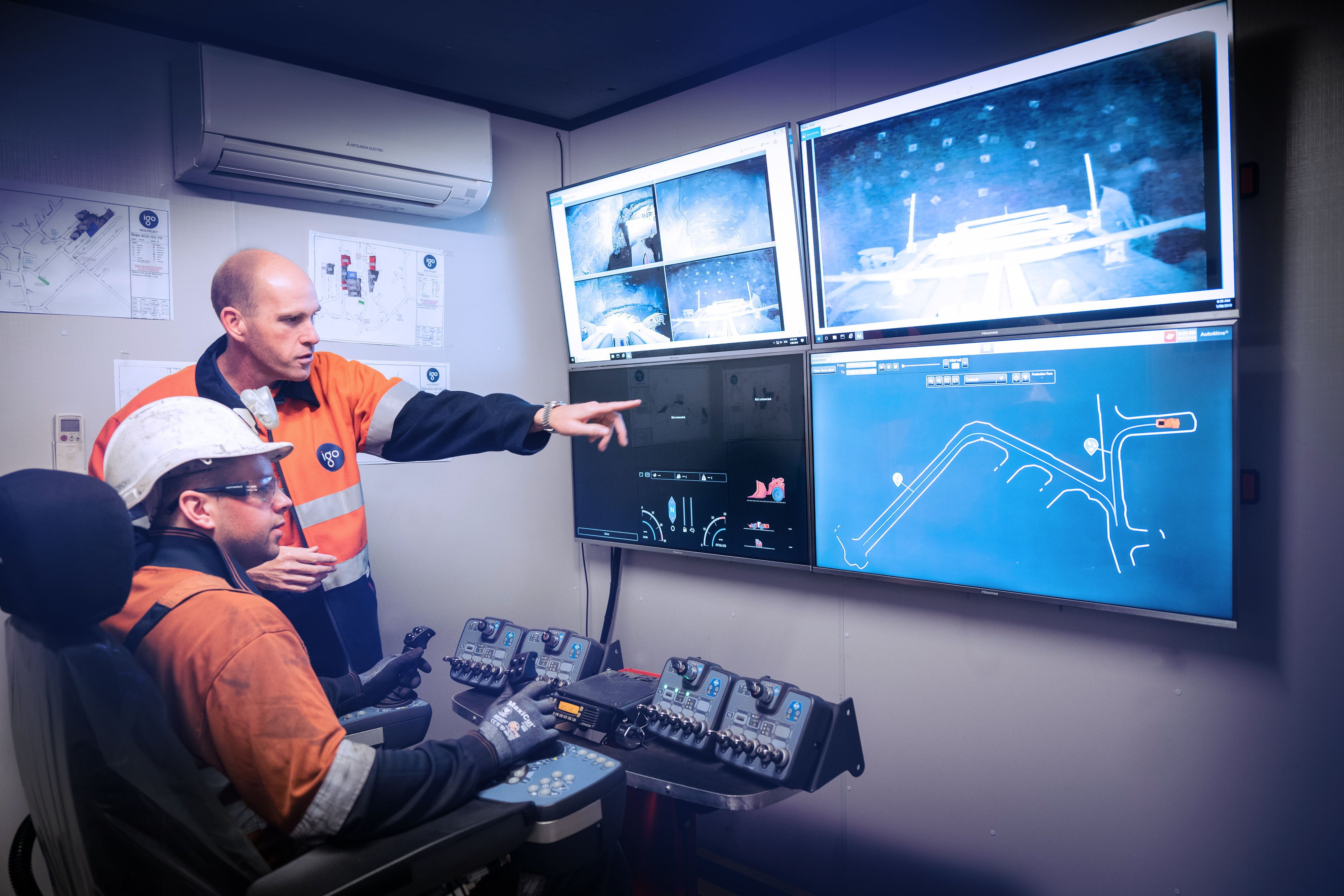 Barminco successfully pilots Remote Operations Centre – BROC • Remote operations onsite at Nova 1